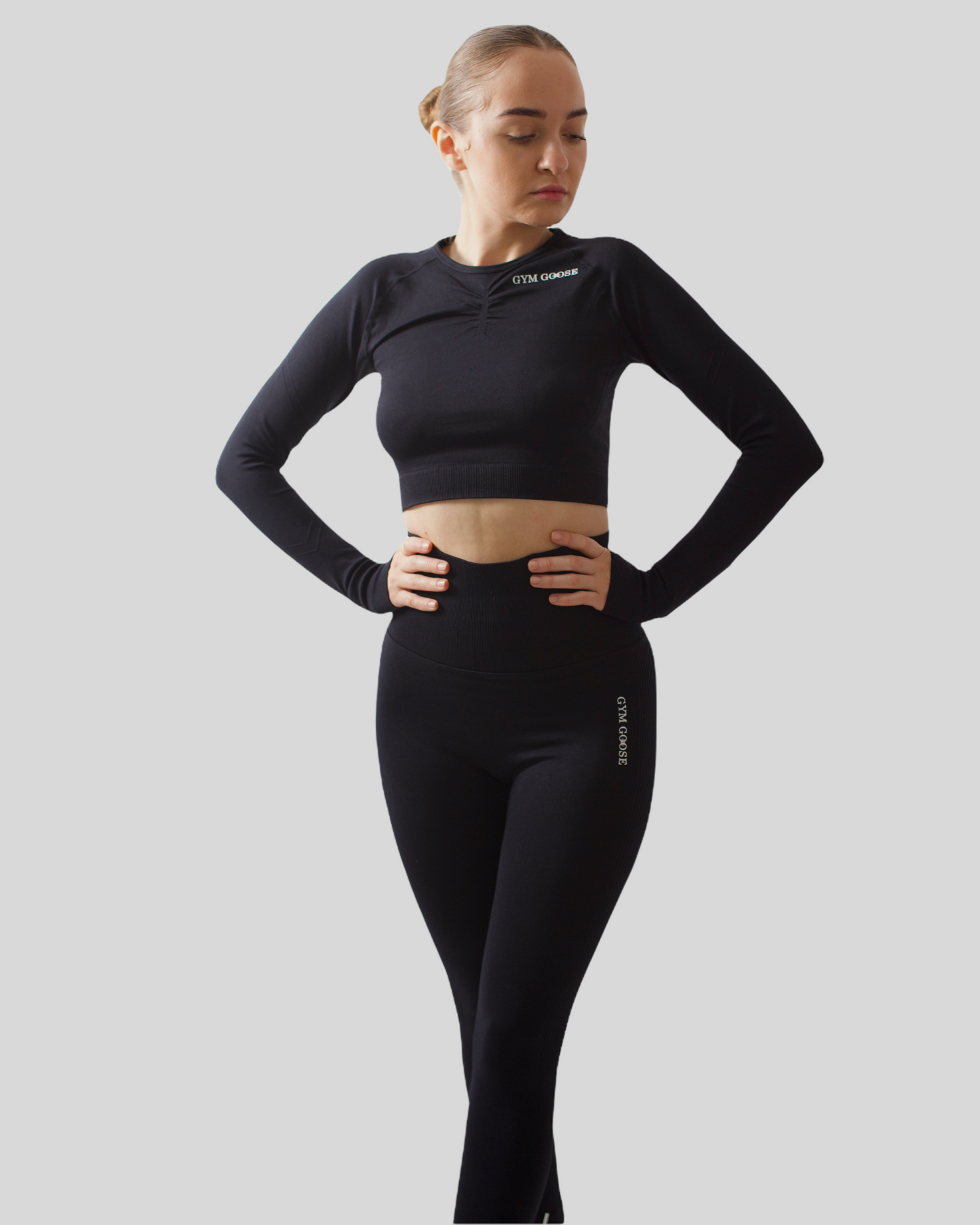 Scrunch Rebel Long Sleeve Crop Top