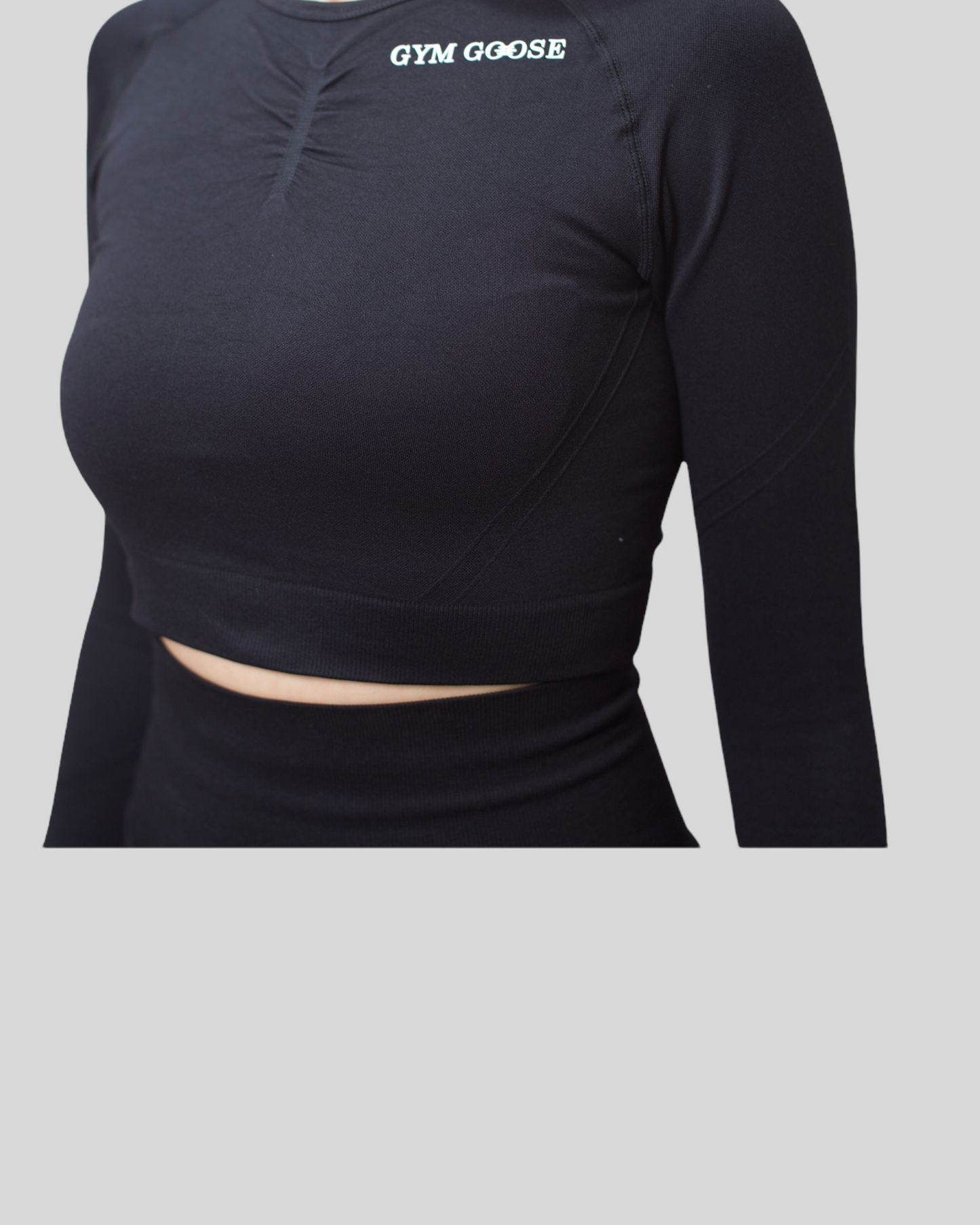 Scrunch Rebel Long Sleeve Crop Top