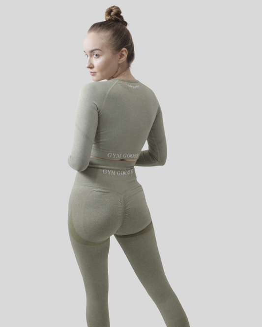Scrunch Rebel Long Sleeve Crop Top